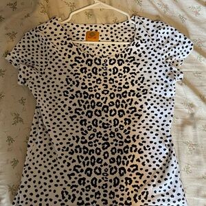 Leopard Print women’s Top - Black and White